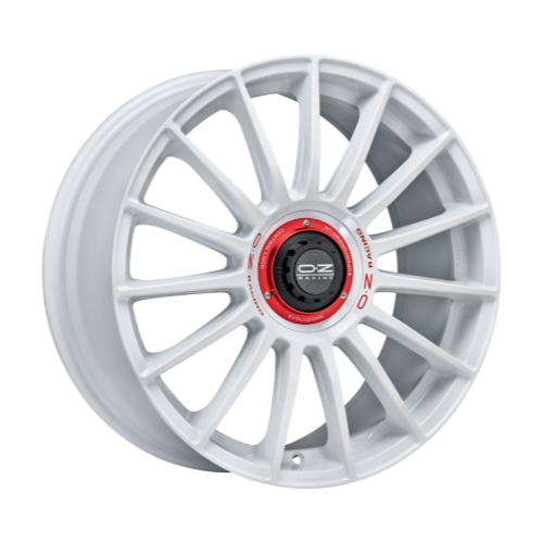 OZ Superturismo Evoluzione WRC Race White + Red Lettering